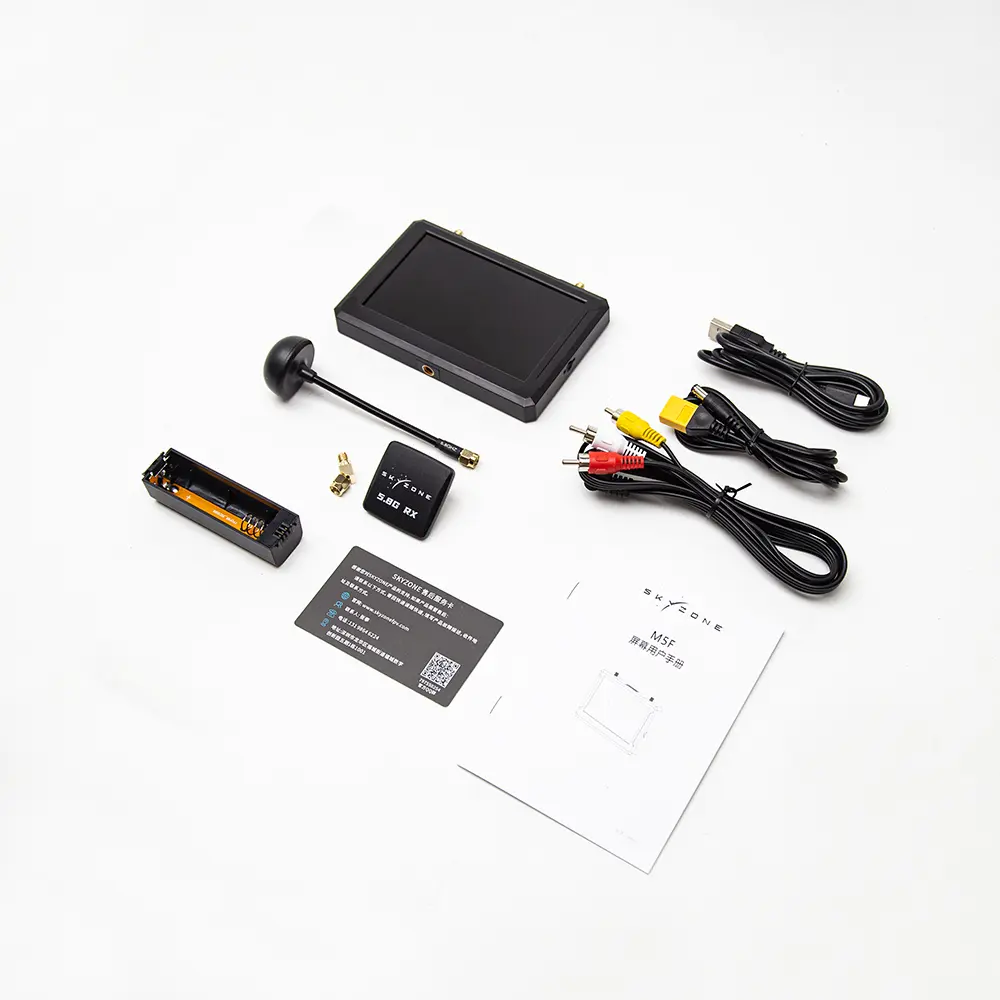 Skyzone M5 5inch LCD 800x480 5.8GHz FPV Monitor with DVR - Image 3